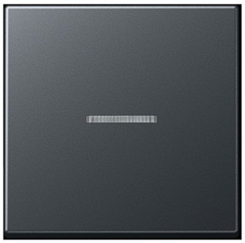 Лицевая панель Jung EcoProfi для 1-кл. выключателя с подсветкой антрацит картинка